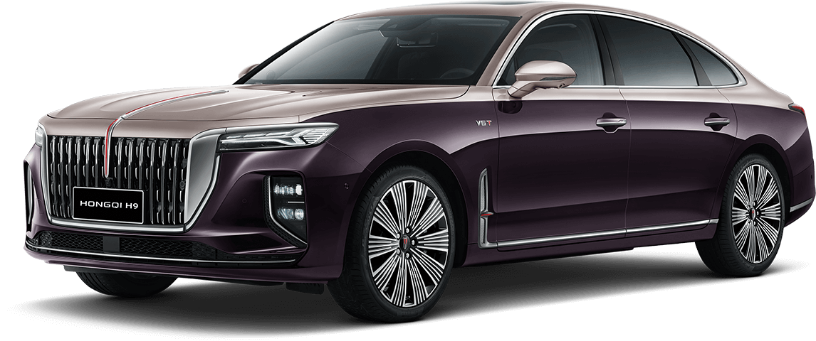 Hongqi H9 Цвят Gentian Violet + Champion Gold